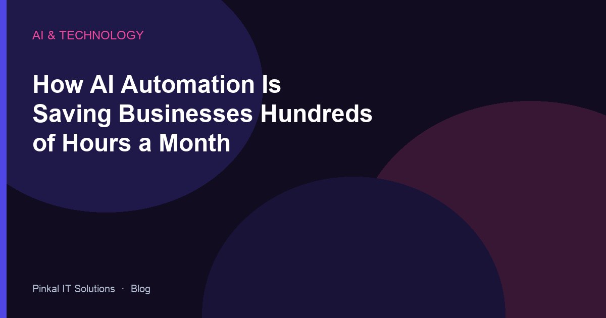How AI Automation Is Saving Businesses Hundreds of Hours a Month